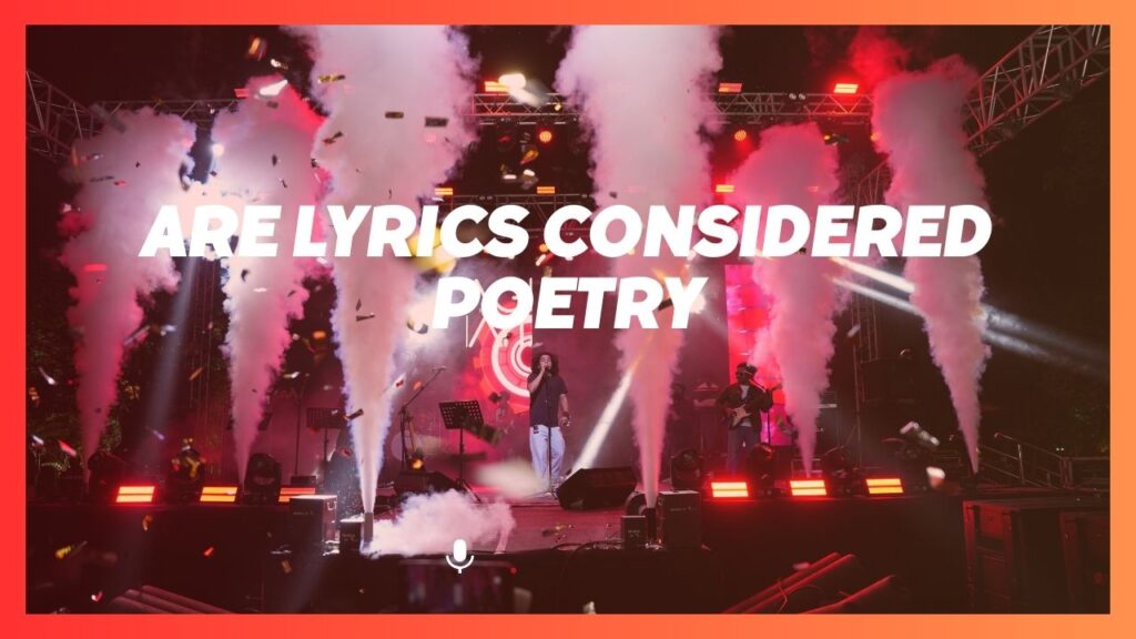 are lyrics considered poetry are lyrics considered poetry