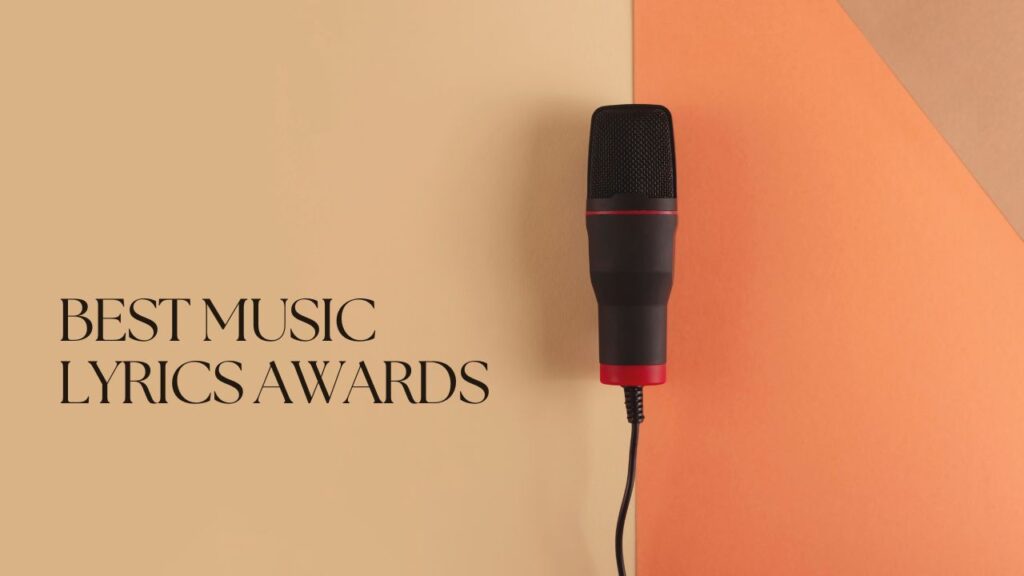best music lyrics awards